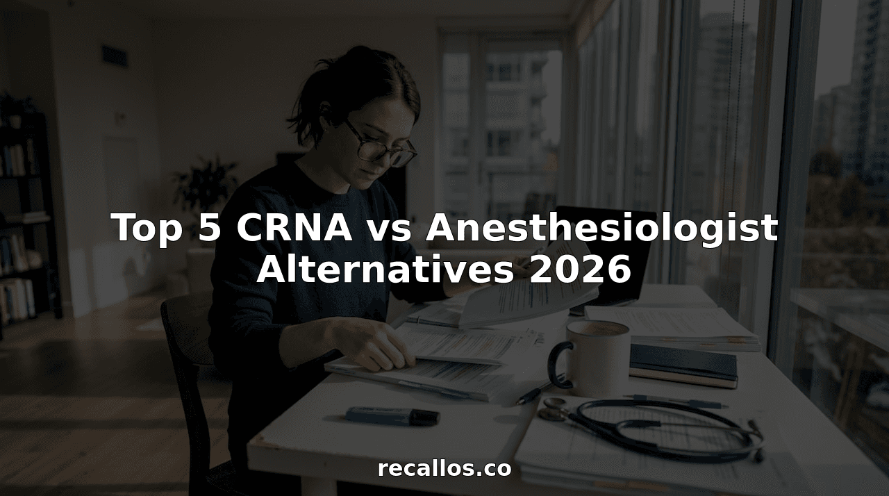 Top 5 CRNA vs Anesthesiologist Alternatives 2026