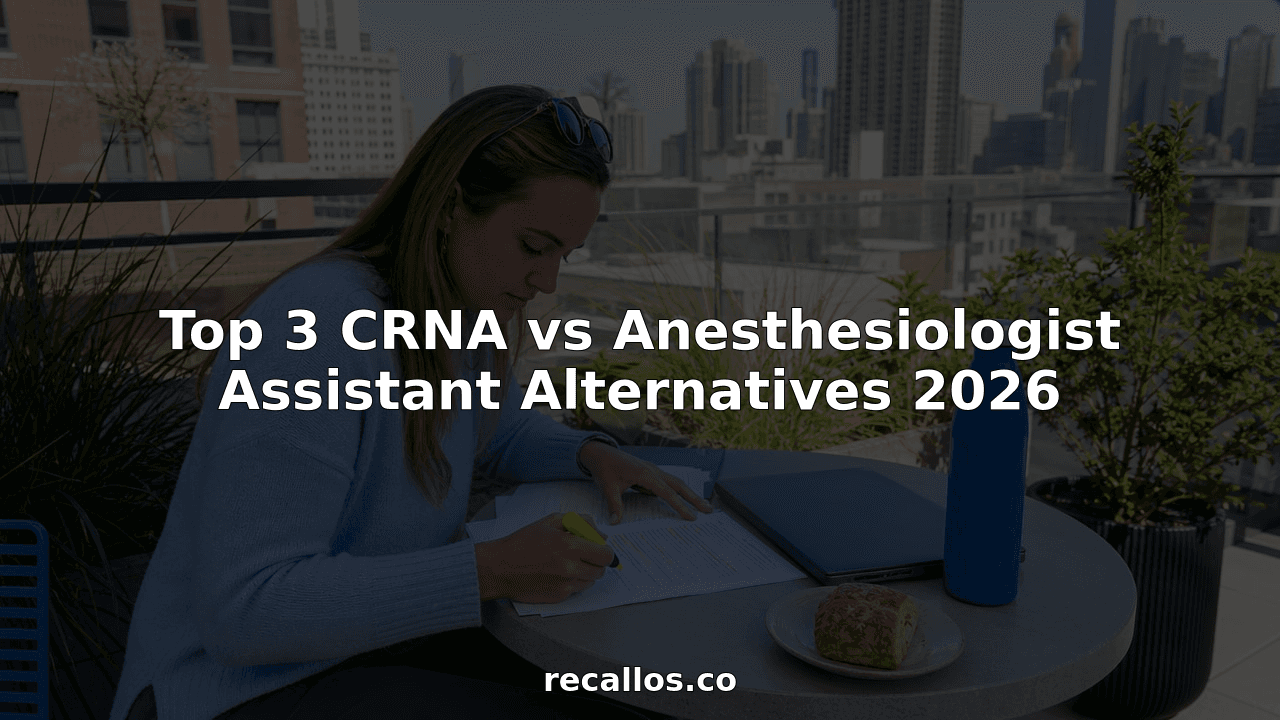 Top 3 CRNA vs Anesthesiologist Assistant Alternatives 2026